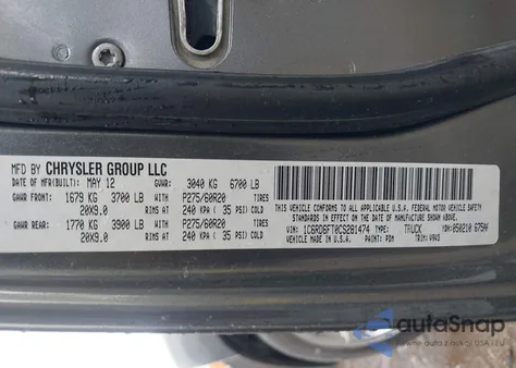 2012 Dodge Ram 1500 St z USA, uszkodzony, nr VIN 1C6RD6FT0CS281474